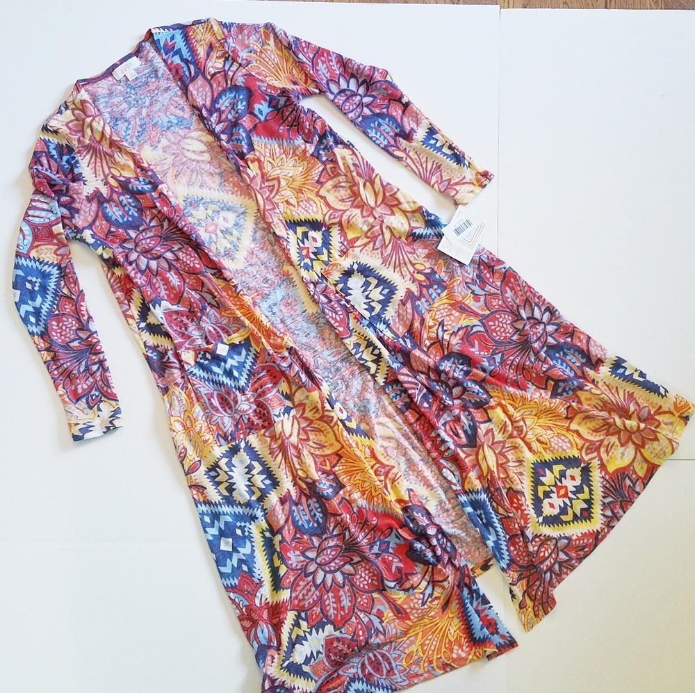 floral long cardigan NWOT